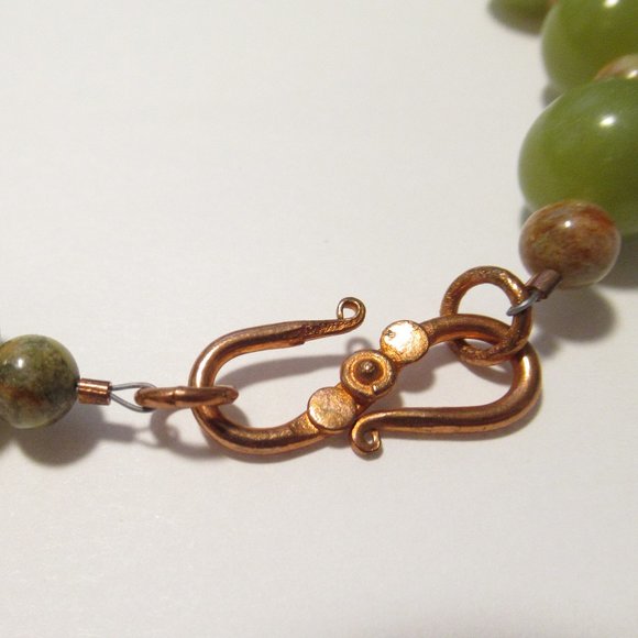 Gemstone necklace with Copper clasp - Picture 6 of 7